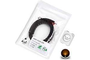 CHANZON 100pcs 3528 (1210) Jaune SMD LED Diode Lumières