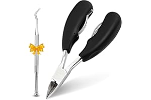 JOYJULY Toenail Clippers for Elderly Thick or Ingrown Nails,Updated Toenails Trimmer Nail Scissors with Sharp Blades,Toenail Nipper for Seniors with Surgical Stainless Steel(Black)