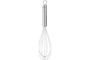 RÖSLE Fouet de Haute Qualité avec Manche Étroit - Acier Inoxydable 18/10 - Lavable au Lave-Vaisselle - Longueur 27 cm, Argent, 27 cm