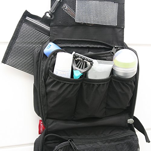 Kulturbeutel / Kulturtasche zum Aufhängen für Damen und Herren / Faltbare Kosmetiktasche / Waschbeutel - 4