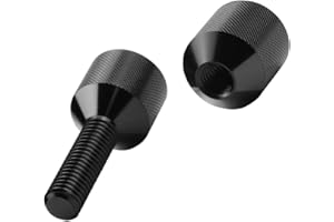 TOPHOMER Perni a due fori da 1-1/8", pratico perno di allineamento della flangia della flangia a 2 fori della costruzione leggera in alluminio 6061 con finitura in ossido nero anodizzato nero