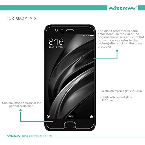Nillkin Amazing H Pro - Protector de pantalla 9H 2 5D cristal templado
de 0 2mm para Xiaomi Mi6 Nillkin Amazing H Pro - Protector de pantalla 9H 2 5D cristal templado
de 0 2mm para Xiaomi Mi6