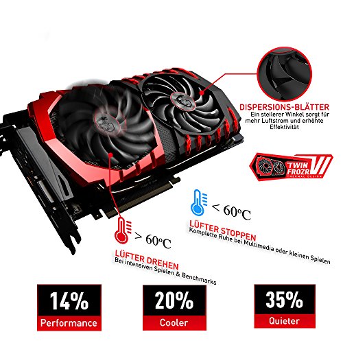 MSI 9S6-B90811-002-956-B907-102 NightbladeMI3 VR7RC-002DE Desktop PC (Intel Core i7-7700, 1000GB Festplatte, 16GB RAM, Geforce GTX 1060, Win 10 Home) schwarz - 7