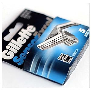 10 Blades Gillette Sensor Excel Razor Blades Cartridges Refill (5 Blades x 2 Pack) - Image 2