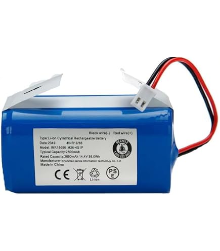 Batteria Sostitutiva Agli Ioni Di Litio MXJFYY Da 14,4 V 3400 MAh 48,96 Wh Compatibile Con Shark Ion Robot RV1001AE, R75, R85, S87, RV751, RV1000, RV2001 RV2001WD, R3Z, R4Z - 5