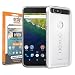 Produktbild Orzly® FUSION Bumper Case für HUAWEI NEXUS 6P SmartPhone / Handy (2015 Modell - 5,7 Zoll Version) - Schutz Hard Cover mit stoßabsorbierenden Gummi TRANSPARENT Rim und Voll Transparente Rückseite