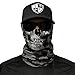 Produktbild SA Fishing Company Face Shield Sturmhaube viele verschiedene Designs Multiunktionstuch Maske Fishing Totenkopf Schal Skull Bandana Gesichtsmaske Halstuch Camouflage, Tarnung Ski Motorrad Paintball (Grey Military Camo Skull)