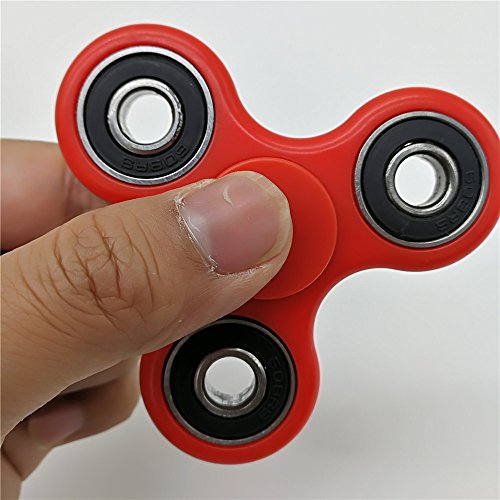 Hand spinner, EDC Spinner Fidget Toys, Fidget Spinners, Relieves Your Stress, ADHD, Anxiety, and Boredom - Red
