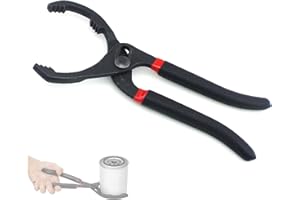 TRAWOLF Pinza per Filtro Olio Chiave, Pinza Regolabile per Filtri a Olio, Manico Lungo Filtro Olio Pinza con Impugnatura Antiscivolo per Filtri Olio da Ø 45mm a Ø 145mm