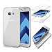 Produktbild Galaxy A3 2017 Hülle, MOMDAD Double Case Cover für Samsung Galaxy A3 2017 A320 Handyhülle Touchscreen TPU Silikon Transparent Beidseitiger 360°Full Body Front Back Schutz Schutzhülle Ultra Thin Kristall Crystal Weich Kratzfeste Stoßdämpfende Handy Tasche Schale Bumper - Klar