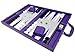 Produktbild 40 x 53 cm Premium Backgammon Set - Lila