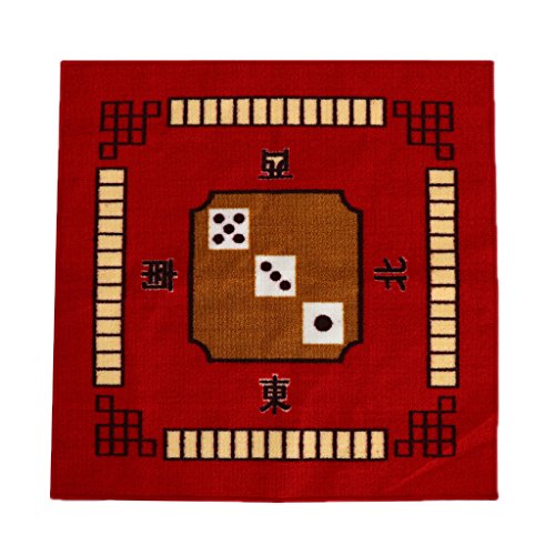 Preisvergleich Produktbild Fenteer Anti-Rutsch Mahjong Matte Tuch Tischauflage Tischmatte, aus Vliesstoff - Rot