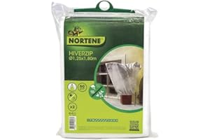 NORTENE HIVERZIP , Lot de 2 housses d'hivernage 2 x 1,80 m Ø 1,25 m