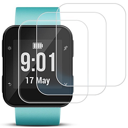AFUNTA Pellicola Protettiva per Garmin Forerunner 35, 3 Pack Pellicole in Vetro Temperato Proteggi Schermo AntiGraffio Copertura Alta Definizione per Smartwatch
