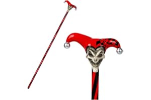 Spinosaurus 120 cm Joker Staff Halloween Joker Costume Accessory Plastic Clown Rod Joker Staff for Halloween Costume Accessories (Red)