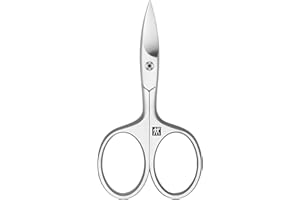 ZWILLING Forbici per unghie (tagliente leggermente curvo con micro-serratura, ipoallergenico, per unghie di mani e piedi), premium, argento, 90 mm