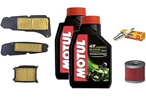 MOTOCAPUANO Kit Tagliando Yamaha Majesty 400 2009 2010 2011 Aceite Motul Filtros vela YP