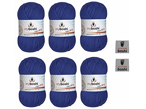 MyBoshi No.5 mit 6 Knäuel (559 Saphir)