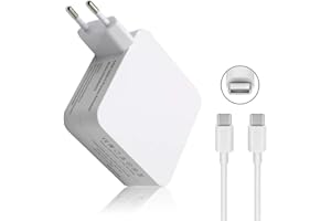 SIKER Cargador de Adaptador de Corriente USB Tipo C 65W / 61W para Apple MacBook/Pro, Lenovo, ASUS, Acer, DELL, Xiaomi Air, Huawei Matebook, HP Spectre, Thinkpad y Cualquier Otra
