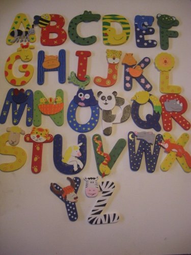 8 letter name - WOODEN ANIMAL ALPHABET STYLE