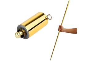 ULAWELLOR Ulawell Bacchetta magica tascabile - 110 cm allungabile - portatile per mago con puntelli - oro