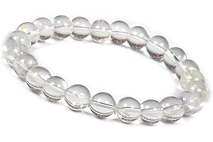 JOYASMINERALES Joyas Minerales Bracelet en Pierres Naturelles 100% Authentiques - Perles Élastiques - Confort et Élégance | Fil Coréen et Écrin à Bijou Inclus