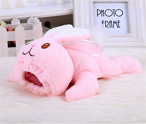 Ubesta Cute Infant Toddler Baby Animal Plush Bottle Cover Feeder Out Warm Bottle Bag Holder-Pink