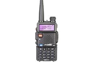 PQIQP UV 5R Walkie Talkie 5W Portable Dual Band VHF UHF Transceiver Two Way Radio