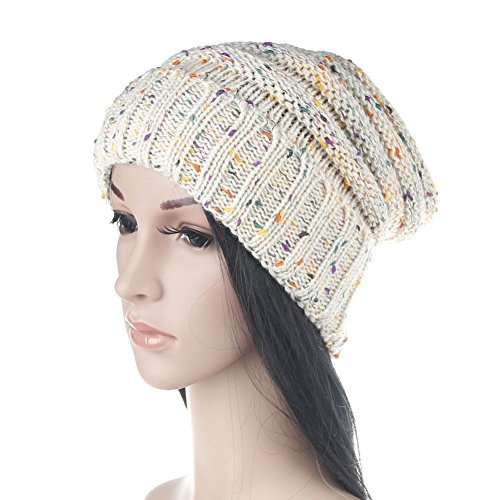 Preisvergleich Produktbild Ssowun Fletion Frauen Winter Wollmütze Beanie Strickmütze Warme Gestrickte Damenmütze Skimütze Caps
