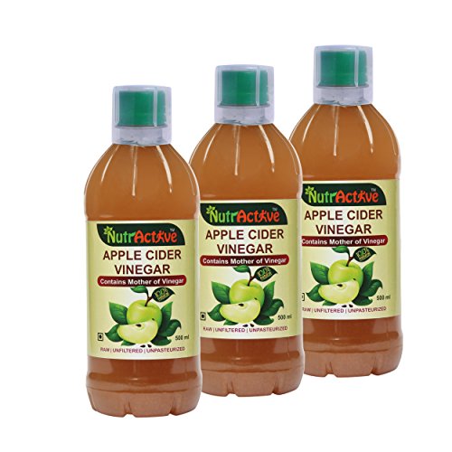 NutrActive Super Apple Cider Vinegar with Mother of Vinegar - Pack of 3 (500 ml Each) RS.749 (50.00% Off) - Amazon NutrActive Super Apple Cider Vinegar with Mother of Vinegar - Pack of 3 (500 ml Each) RS.749 (50.00% Off) - Amazon