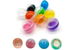 Bemvp Bola rellenable Transparente para Manualidades 20 Piezas esferas Colgantes de árbol de Navidad cápsulas Redondas vacías Adornos para máquina expendedora