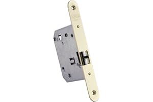 IFAM Picaporte para Puertas W170 RHL, Frente Redondo, Acabados en Latón, Entrada 70 mm, Cerradura Puerta Interior y Exterior, Seguridad, Antiganzúa, Cerrojo, Sistema Antirrobo, Pomo, Manivela, Cierre
