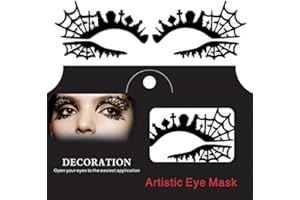 Bluelover Tombe Croix Araignée Toile Halloween Oeil Tatouage Autocollant Squishy Dentelle Fretwork Papercut Masquerade