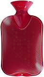 Fashy 2 L Cranberry Double Ribbed Hot Water Bottle