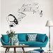 Produktbild 57X84cm Musik Ist Leben Mit Kopfhörer Wandaufkleber Wandbild Inspiration Text Für Künstler Musiker Vinyl Aufkleber Wohnzimmer Wohnkultur