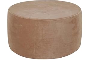 HOOWARM Terciopelo Funda Otomana Elástica Redonda Funda De Puff Modernas Funda Reposapies Polvo Retirable Lavable Funda De Reposapiés Cubierta Taburete Ottoman Cover para Sala (Color : A6, Size : 50-58cm/20