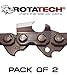 Produktbild x2 (Two) Genuine Rotatech Chainsaw Chain to fit Makita DCS5302 15" Bar