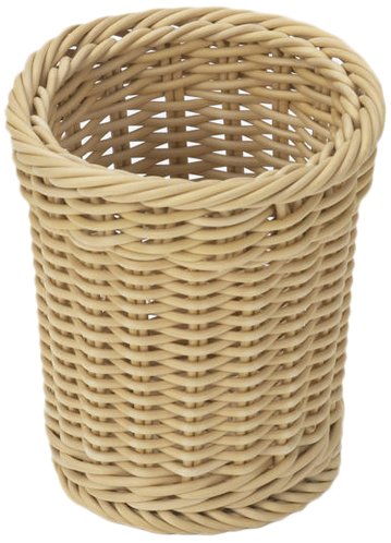 Saleen Mehrzweck-Korb, Gastrotauglich, Rund, Durchmesser: 14 cm, Höhe: 16 cm, Kunststofffaser, Hellbeige, 02060530101