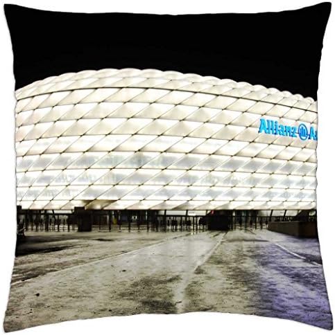 Allianz Arena Stadium - Throw Pillow Cover Case (18" x 18")