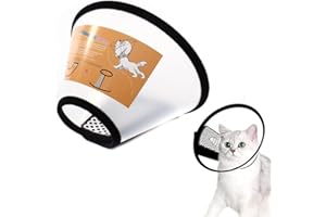 GAIZOIHIUM Adjustable Cat Cone Dog Cone Collar Dog Cone Recovery Collars for Dogs Pet Cone Buster Collars for Dogs Protective Collar Comfy Pet Cone Collar Plastic Elizabethan Neck Collar for Dogs and Cats (NO:3)