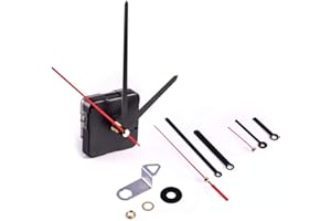 edi-tronic Quarzuhrwerk schleichend mit 3 Aluzeigersätzen Quarz Uhrwerk Alu Zeiger 1.5V AA Batterie