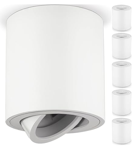 YindaLux 1 x 3CCT plafondspot, zwart, extra plat en 30