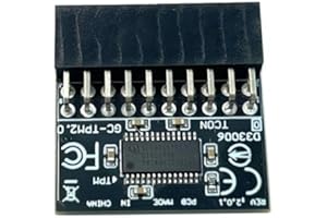 HSSDTECH TPM 2.0 LPC 20pin SLB9665 Sicherheitsmodul für ASUS X99-DELUXE, X99-H/IPMI, X99-E-10G WS Mainboard Security Module GC-TPM 2.0