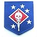 Produktbild KingNew United States Marine Corps Badge Stickerei Tactical Military Patches (blau)