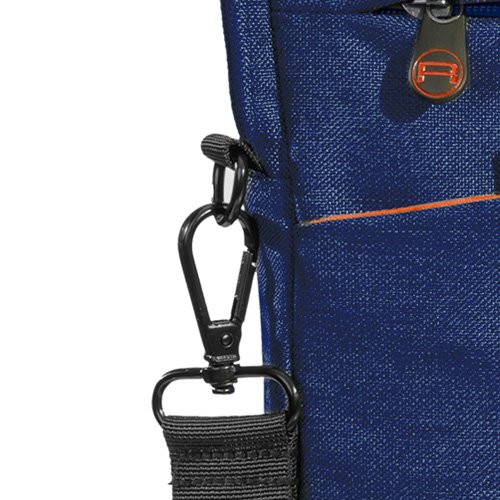 PEDEA Notebooktasche Fashion f  r 17 3 Zoll  43 9cm  mit Zubeh  rfach und Schultergurt  Blau