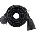 16A 2P+T HO5VV-F Extension Cable 3G1.5 mm2 5 m Black