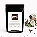 LUXE Coffee Body Scrub, Natural Cellulite Detox Exfoliating Earthbody Organic, Coconut Scent with Vitamin E Oil, 200g