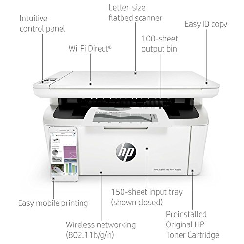 HP Laserjet Pro M28w - Impresora l ser USB 2 0 WiFi 18 ppm Memoria de 32 MB Wi-Fi Direct y aplicaci n HP Smart reviews HP Laserjet Pro M28w - Impresora l ser USB 2 0 WiFi 18 ppm Memoria de 32 MB Wi-Fi Direct y aplicaci n HP Smart