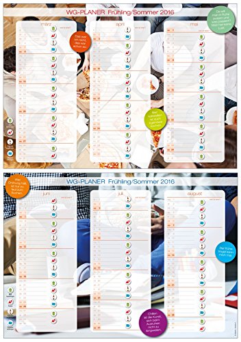 WG-Planer - A2-Poster Frühling/Sommer 2016