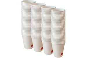 AC ALL CATERING 1000 Vasos Desechables de Café Para Llevar - Vasos Cartón para Servir el Café, el Té, Bebidas Calientes y Frías (7 oz - 200 ml, Blanco)…